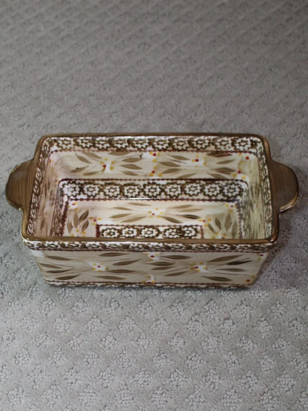 Temp tations Old World Brown Rectangular Ovenware Baking Dish 1.5 Qt